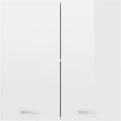 Hanging Cabinet High Gloss White 60x31x60 Cm Engineered Wood VidaXL 9 Hanging Cabinet High Gloss White 60x31x60 Cm Engineered Wood VidaXL -Vonshef shop 29112863 5