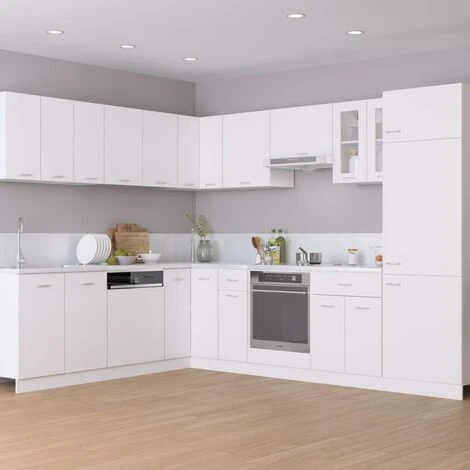 Hanging Cabinet White 80x31x60 Cm Engineered Wood VidaXL 4 Hanging Cabinet White 80x31x60 Cm Engineered Wood VidaXL - Image 4