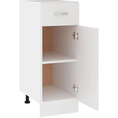 Drawer Bottom Cabinet White 30x46x81.5 Cm Engineered Wood VidaXL 5 Drawer Bottom Cabinet White 30x46x81.5 Cm Engineered Wood VidaXL - Image 5