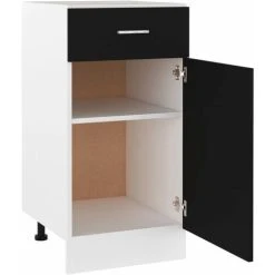 Drawer Bottom Cabinet Black 40x46x81.5 Cm Engineered Wood VidaXL 9 Drawer Bottom Cabinet Black 40x46x81.5 Cm Engineered Wood VidaXL -Vonshef shop 29173822 5