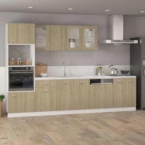 Bottom Cabinet Sonoma Oak 60x46x81.5 Cm Engineered Wood VidaXL 4 Bottom Cabinet Sonoma Oak 60x46x81.5 Cm Engineered Wood VidaXL - Image 4
