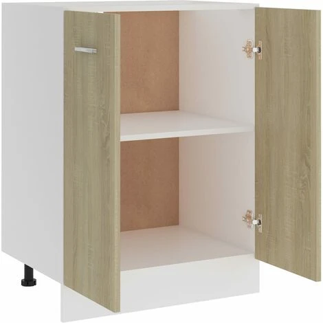Bottom Cabinet Sonoma Oak 60x46x81.5 Cm Engineered Wood VidaXL 5 Bottom Cabinet Sonoma Oak 60x46x81.5 Cm Engineered Wood VidaXL - Image 5