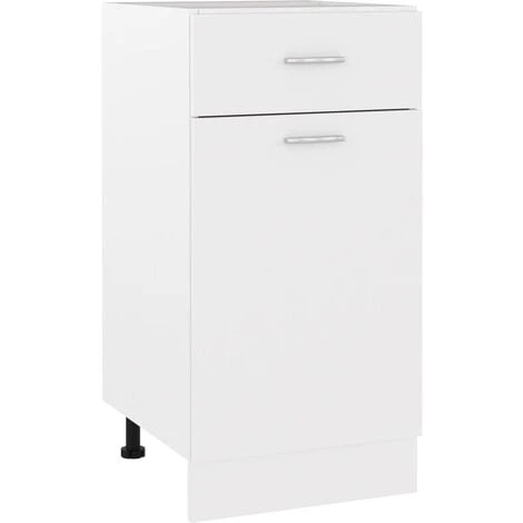 Drawer Bottom Cabinet White 40x46x81.5 Cm Engineered Wood VidaXL 1 Drawer Bottom Cabinet White 40x46x81.5 Cm Engineered Wood VidaXL