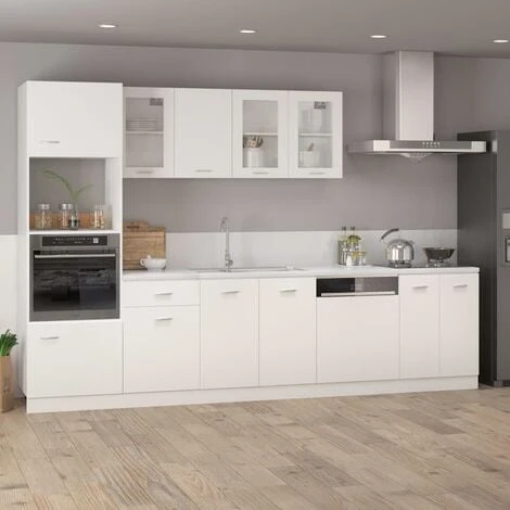 Drawer Bottom Cabinet White 40x46x81.5 Cm Engineered Wood VidaXL 4 Drawer Bottom Cabinet White 40x46x81.5 Cm Engineered Wood VidaXL - Image 4