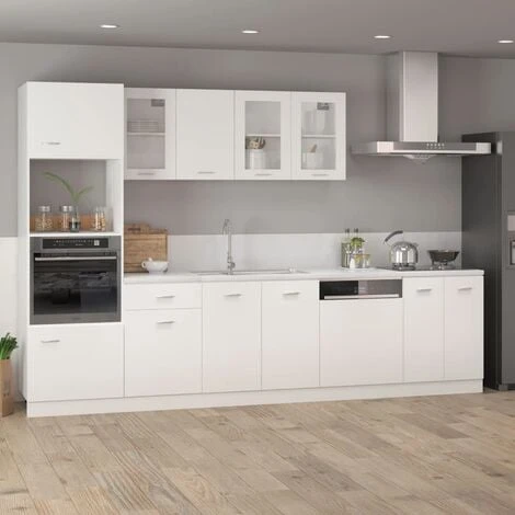 Drawer Bottom Cabinet White 50x46x81.5 Cm Engineered Wood VidaXL 4 Drawer Bottom Cabinet White 50x46x81.5 Cm Engineered Wood VidaXL - Image 4