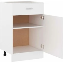 Drawer Bottom Cabinet White 50x46x81.5 Cm Engineered Wood VidaXL 9 Drawer Bottom Cabinet White 50x46x81.5 Cm Engineered Wood VidaXL -Vonshef shop 29412333 5