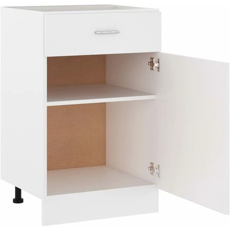 Drawer Bottom Cabinet White 50x46x81.5 Cm Engineered Wood VidaXL 5 Drawer Bottom Cabinet White 50x46x81.5 Cm Engineered Wood VidaXL - Image 5