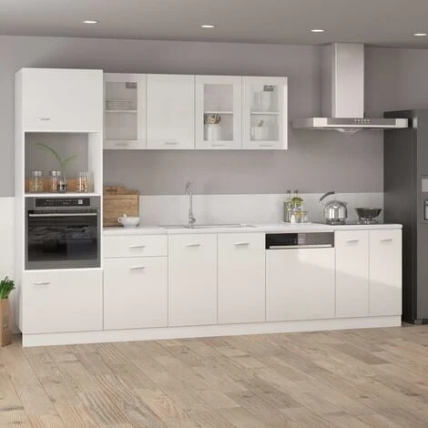 Hanging Glass Cabinet High Gloss White 80x31x60 Cm Engineered Wood VidaXL 4 Hanging Glass Cabinet High Gloss White 80x31x60 Cm Engineered Wood VidaXL - Image 4
