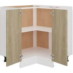 Corner Bottom Cabinet Sonoma Oak 75.5x75.5x80.5 Cm Engineered Wood VidaXL 9 Corner Bottom Cabinet Sonoma Oak 75.5x75.5x80.5 Cm Engineered Wood VidaXL -Vonshef shop 30336095 5