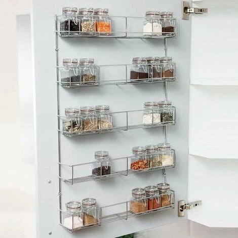 NEO DIRECT Neo 5 Tier Spice Rack For Kitchen Door Cupboard Or Wall 2 NEO DIRECT Neo 5 Tier Spice Rack For Kitchen Door Cupboard Or Wall - Image 2