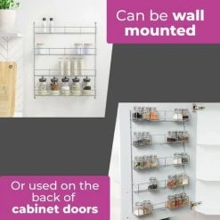 NEO DIRECT Neo 5 Tier Spice Rack For Kitchen Door Cupboard Or Wall 7 NEO DIRECT Neo 5 Tier Spice Rack For Kitchen Door Cupboard Or Wall -Vonshef shop 31028403 3