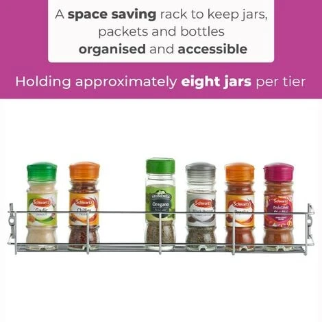 NEO DIRECT Neo 5 Tier Spice Rack For Kitchen Door Cupboard Or Wall 5 NEO DIRECT Neo 5 Tier Spice Rack For Kitchen Door Cupboard Or Wall - Image 5