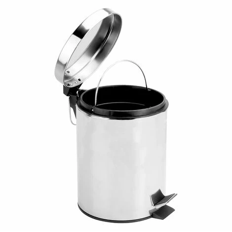 Maison & White 5L Pedal Bin Stainless Steel M&W 2 Maison & White 5L Pedal Bin Stainless Steel M&W - Image 2