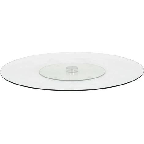 Devenirriche Rotating Serving Plate Transparent 60 Cm Tempered Glass 1 Devenirriche Rotating Serving Plate Transparent 60 Cm Tempered Glass
