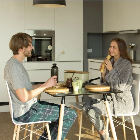 Relaxdays Round Breakfast Board Set Of 2, 25 Cm, Robust Kitchen Cutting Board, Natural Serving Tray, Chopping, Platter, Round 2 Relaxdays Round Breakfast Board Set Of 2, 25 Cm, Robust Kitchen Cutting Board, Natural Serving Tray, Chopping, Platter, Round - Image 2