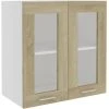Hanging Glass Cabinet Sonoma Oak 60x31x60 Cm Engineered Wood VidaXL