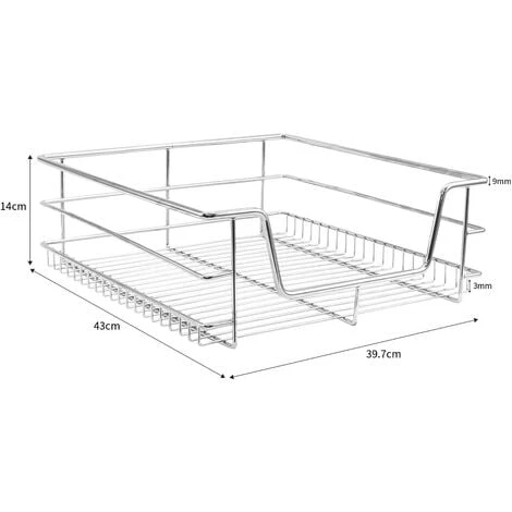 KuKoo 4 X Kitchen Pull Out Baskets, 500mm Wide Cabinet, Soft 4 KuKoo 4 X Kitchen Pull Out Baskets, 500mm Wide Cabinet, Soft - Image 4