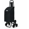 VOUNOT 6 Wheels Stair Climbing Shopping Trolley, 32L Oxford Black