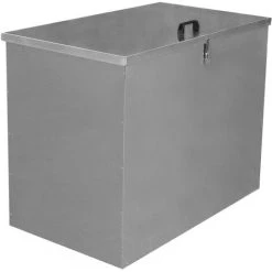 Monster Shop Large Storage Feed Bins 64L Galvanised Metal Waterproof Rodent
