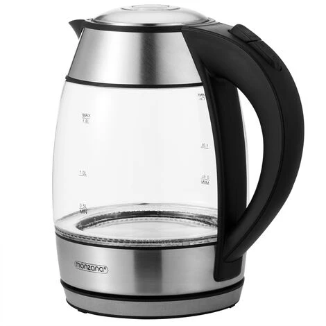 Deuba Electric Light Up Blue LED Illuminating Glass Kettle Cordless 1.8L BPA Free 2 Deuba Electric Light Up Blue LED Illuminating Glass Kettle Cordless 1.8L BPA Free - Image 2