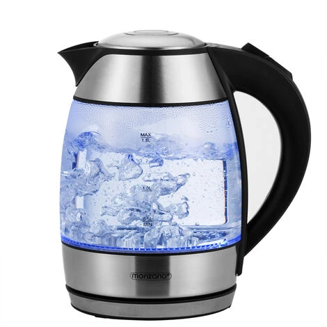 Deuba Electric Light Up Blue LED Illuminating Glass Kettle Cordless 1.8L BPA Free 4 Deuba Electric Light Up Blue LED Illuminating Glass Kettle Cordless 1.8L BPA Free - Image 4