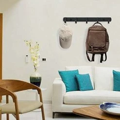 Devenirriche Wall Coat Rack , Coat Hooks Design Stainless Steel Coat Racks, Solid Bathroom Hooks For Bedroom Office Black (4 Hook) 8 Devenirriche Wall Coat Rack , Coat Hooks Design Stainless Steel Coat Racks, Solid Bathroom Hooks For Bedroom Office Black (4 Hook) -Vonshef shop 36840423 4