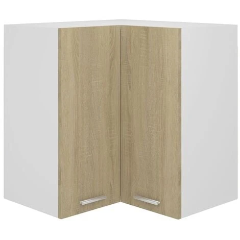 Hanging Corner Cabinet Sonoma Oak 57x57x60 Cm Engineered Wood VidaXL 1 Hanging Corner Cabinet Sonoma Oak 57x57x60 Cm Engineered Wood VidaXL