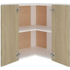 Hanging Corner Cabinet Sonoma Oak 57x57x60 Cm Engineered Wood VidaXL 9 Hanging Corner Cabinet Sonoma Oak 57x57x60 Cm Engineered Wood VidaXL -Vonshef shop 37071980 5