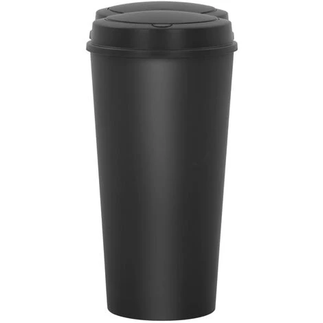 Duo Bin Trash Can Black 50 L VidaXL 4 Duo Bin Trash Can Black 50 L VidaXL - Image 4
