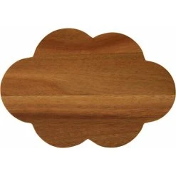 Premier Housewares Mimo Large Cloud Chopping Board/ Chopping Boards Wood/ Acacia Wooden Chopping Boards/ Cutting Board/ Brown/ Simple Design/ Plain/ Dimensions Are W27 X D19 X H2cm -Vonshef shop 38327679 2