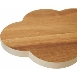 Premier Housewares Mimo Large Cloud Chopping Board/ Chopping Boards Wood/ Acacia Wooden Chopping Boards/ Cutting Board/ Brown/ Simple Design/ Plain/ Dimensions Are W27 X D19 X H2cm -Vonshef shop 38327679 3