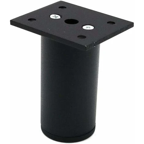 LITZEE Set Of 4 Adjustable Furniture Legs Black Matt, Aluminium Alloy 38x80 Mm, TV Furniture Legs For Cupboard Coffee Table, Support Leg For Furniture Sofa 2 LITZEE Set Of 4 Adjustable Furniture Legs Black Matt, Aluminium Alloy 38x80 Mm, TV Furniture Legs For Cupboard Coffee Table, Support Leg For Furniture Sofa - Image 2