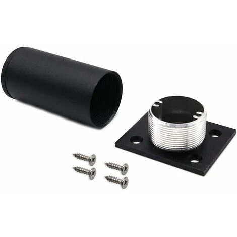 LITZEE Set Of 4 Adjustable Furniture Legs Black Matt, Aluminium Alloy 38x80 Mm, TV Furniture Legs For Cupboard Coffee Table, Support Leg For Furniture Sofa 5 LITZEE Set Of 4 Adjustable Furniture Legs Black Matt, Aluminium Alloy 38x80 Mm, TV Furniture Legs For Cupboard Coffee Table, Support Leg For Furniture Sofa - Image 5