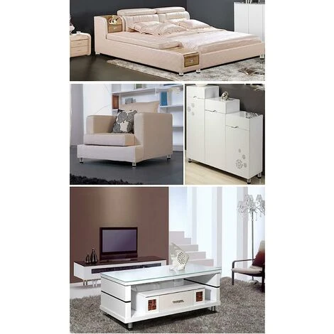 LITZEE 4x Adjustable Furniture Feet Furniture Feet - Chrome Metal - Height Adjustable (Total: 50mm) 5 LITZEE 4x Adjustable Furniture Feet Furniture Feet - Chrome Metal - Height Adjustable (Total: 50mm) - Image 5