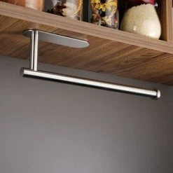 LITZEE Kitchen Roll Holder, No Drilling Required, Kitchen Roll Holder, Practical Self-adhesive Roll Holder For Base Units, Stainless Steel -Vonshef shop 42949217 3