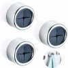 SOEKAVIA 3PCS Tea Towel Holder, Self-Adhesive Towel Holders, Round Wall & Door Mounted Towel Hooks, Premium Towel Hook For Home Bathroom Kitchen, No Drilling Required