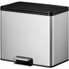 Pedal Bin Essential 3x9 L Matte Silver EKO