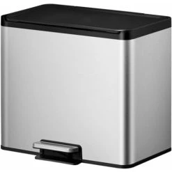 Pedal Bin Essential 3x9 L Matte Silver EKO