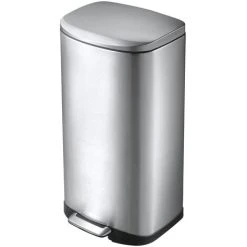 Pedal Bin Della 35 L Matte Silver EKO