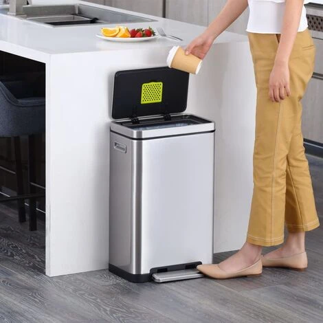 Pedal Bin X-Cube 30 L Matte Silver EKO 2 Pedal Bin X-Cube 30 L Matte Silver EKO - Image 2