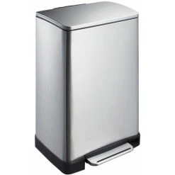 Pedal Bin E-Cube 40 L Matte Silver EKO