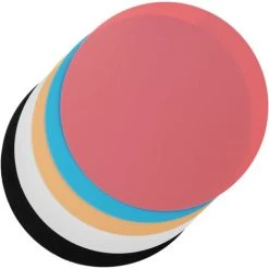 PrimeMatik - Electric Rotating Turntable 20cm White With Remote Control, With 5 Coloured Panels -Vonshef shop 45403711 4