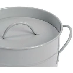 Harbour Housewares Vintage Metal Kitchen Compost Bin - Grey -Vonshef shop 45886759 5