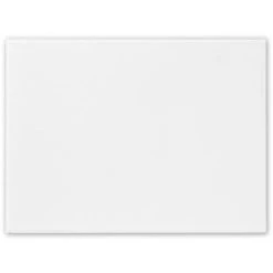 Harbour Housewares Glass Kitchen Chopping Board - 40 X 30cm - White