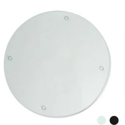 Harbour Housewares Round Glass Kitchen Chopping Board - 30cm - Clear