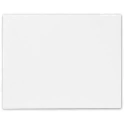 Harbour Housewares Glass Kitchen Chopping Board - 50 X 40cm - White