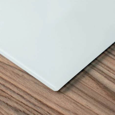 Harbour Housewares Glass Kitchen Chopping Board - 50 X 40cm - White 3 Harbour Housewares Glass Kitchen Chopping Board - 50 X 40cm - White - Image 3