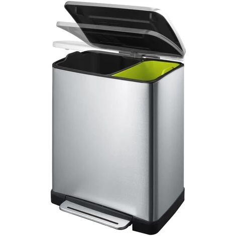 Step Bin E-Cube 28 L+18 L Silver EKO 3 Step Bin E-Cube 28 L+18 L Silver EKO - Image 3