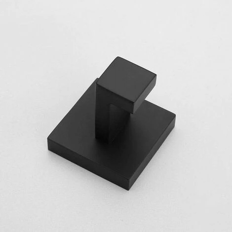 SOEKAVIA Wall Mounted Stainless Steel Bathroom Towel Hook Modern Black Towel Robe Luxury Bathroom Accessory.555556mm 5 SOEKAVIA Wall Mounted Stainless Steel Bathroom Towel Hook Modern Black Towel Robe Luxury Bathroom Accessory.555556mm - Image 5