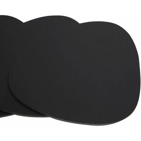 Premier Housewares Placemats Black Pebble Place Mats Mat Leather Table Mats Set Of 4 W12 X D11 X H1cm 4 Premier Housewares Placemats Black Pebble Place Mats Mat Leather Table Mats Set Of 4 W12 X D11 X H1cm - Image 4